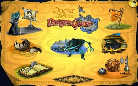 QUEST FOR CAMELOT DRAGON GAMES screenshot2