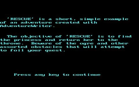 ADVENTURE WRITER (INCLUDED GAME) screenshot3